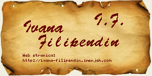 Ivana Filipendin vizit kartica
